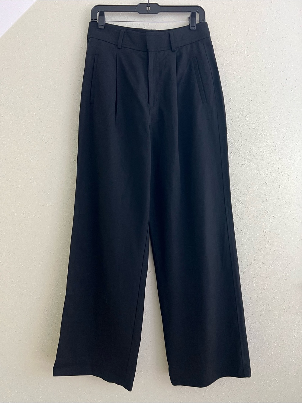 New Everlane THE DRAPER PLEATED PANT IN BUTTERSMOOTH Black Size 6S - Picture 3 of 13